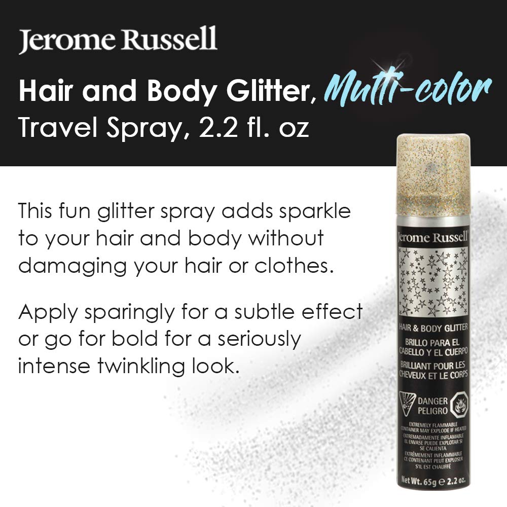 Jerome Russell Hair and Body Glitter Spray - Multi